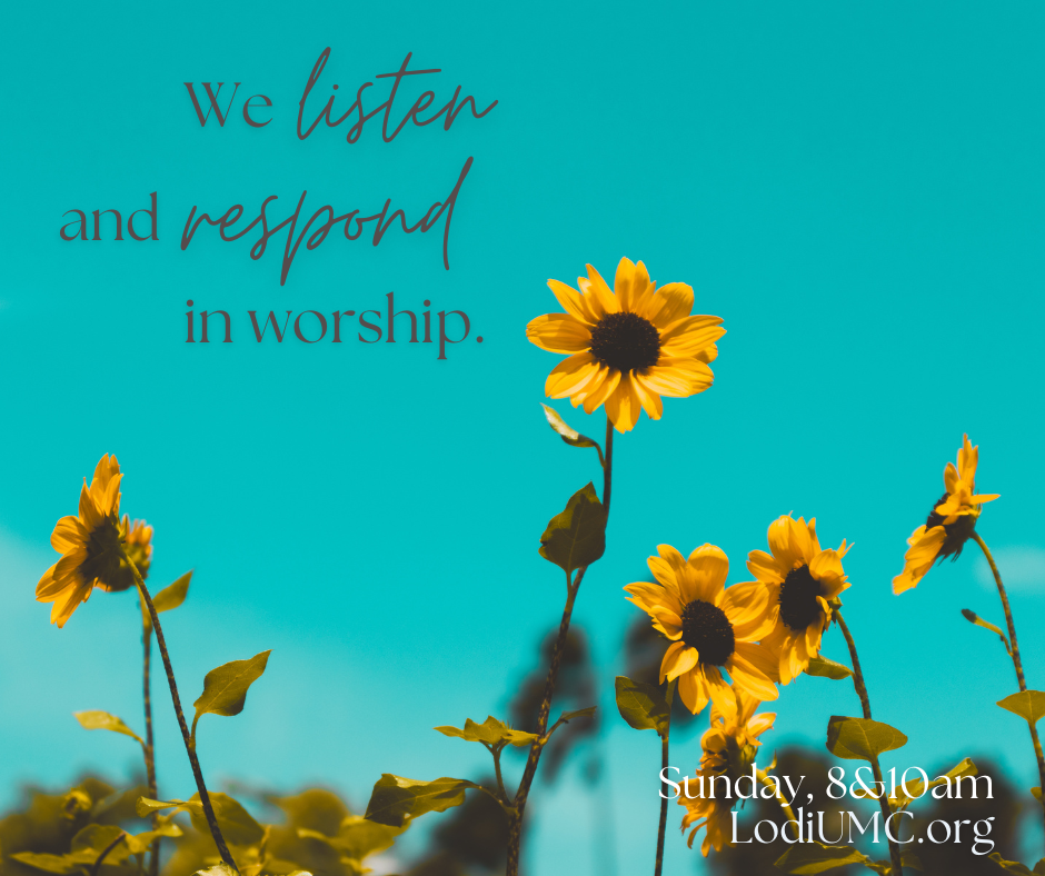 We Listen and Respond in Worship